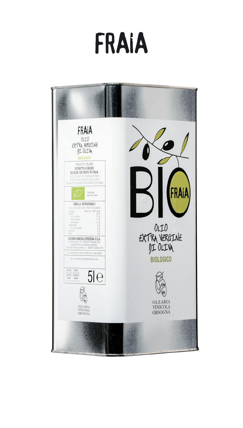 FRAIA <br> Olio extravergine di oliva 5L <br> biologico
