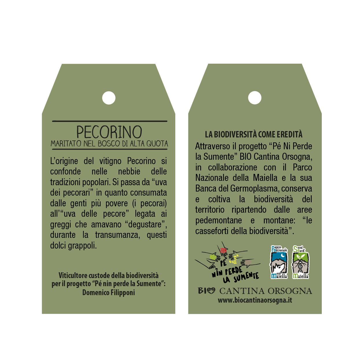 PÉ NIN PERDE LA SUMENTE <br> Pecorino