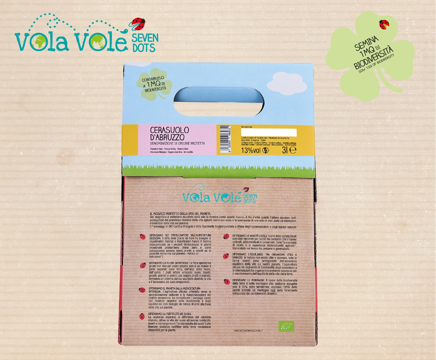 Vola Volé Seven Dots BIB 3L <br>Cerasuolo d'Abruzzo DOP
